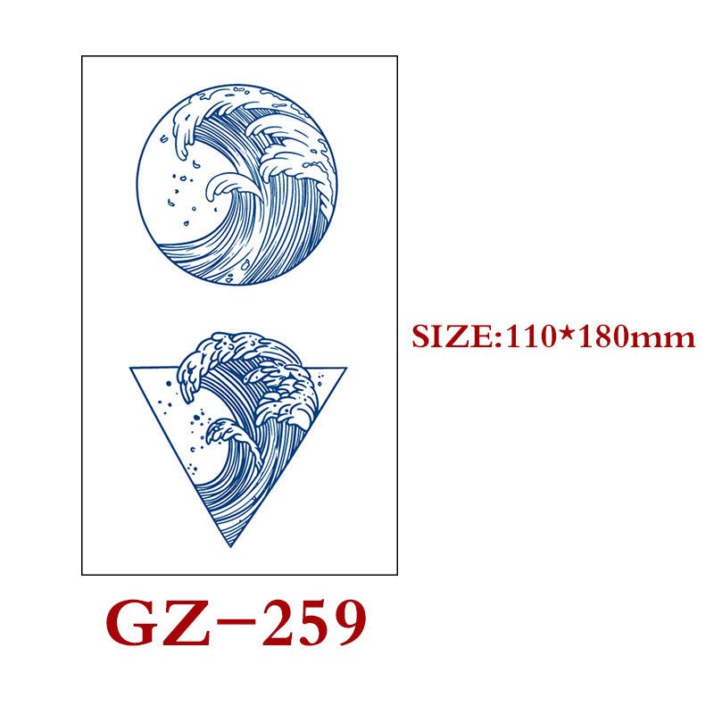 Waterproof Semi-Permanent Tattoo Stickers for Body Art - Assorted Styles