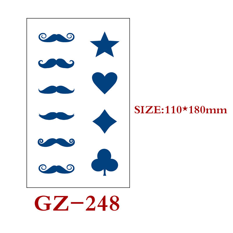 Waterproof Semi-Permanent Tattoo Stickers for Body Art - Assorted Styles