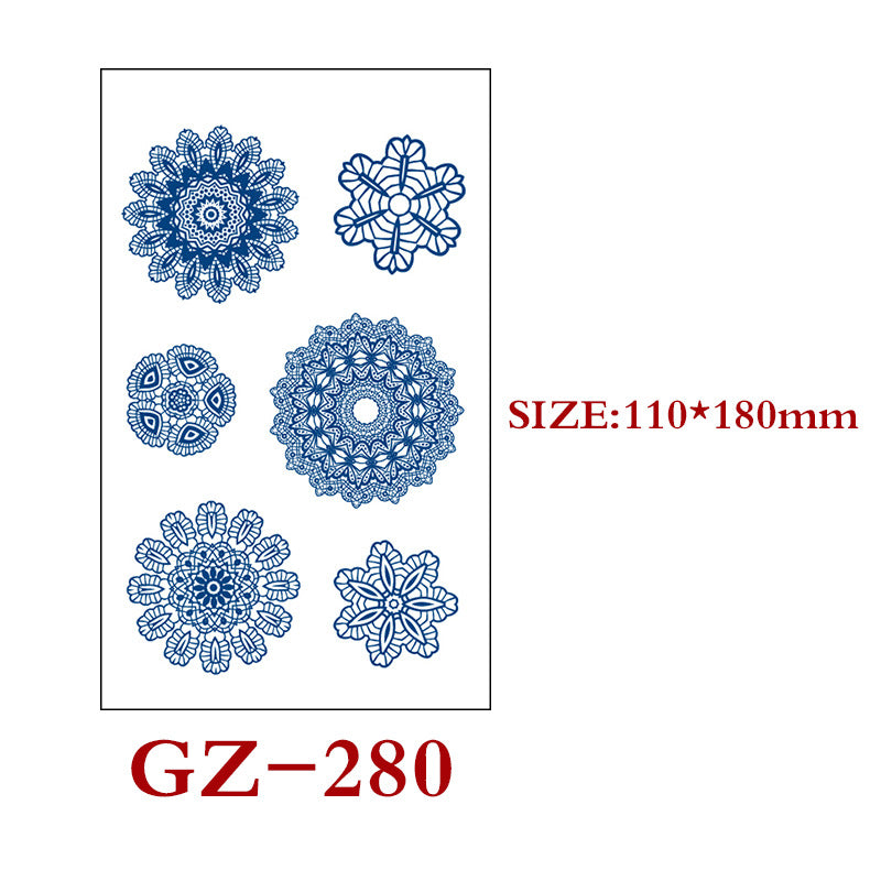 Waterproof Semi-Permanent Tattoo Stickers for Body Art - Assorted Styles