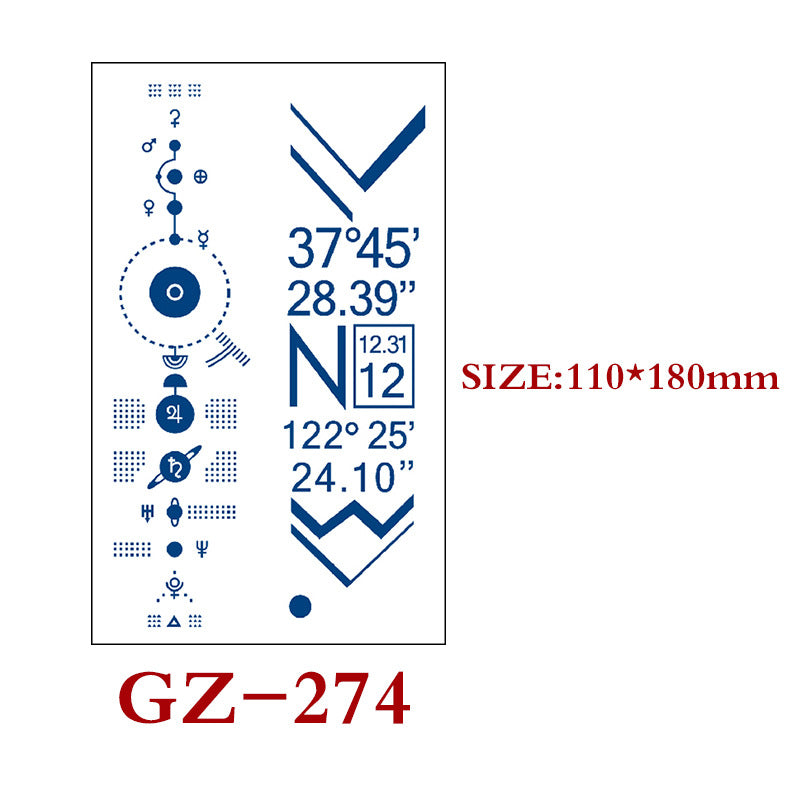 Waterproof Semi-Permanent Tattoo Stickers for Body Art - Assorted Styles