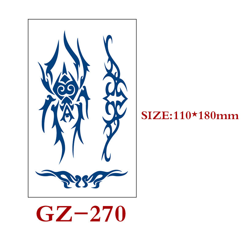 Waterproof Semi-Permanent Tattoo Stickers for Body Art - Assorted Styles