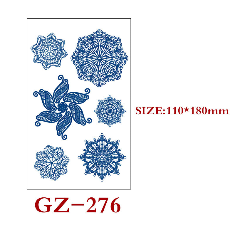 Waterproof Semi-Permanent Tattoo Stickers for Body Art - Assorted Styles