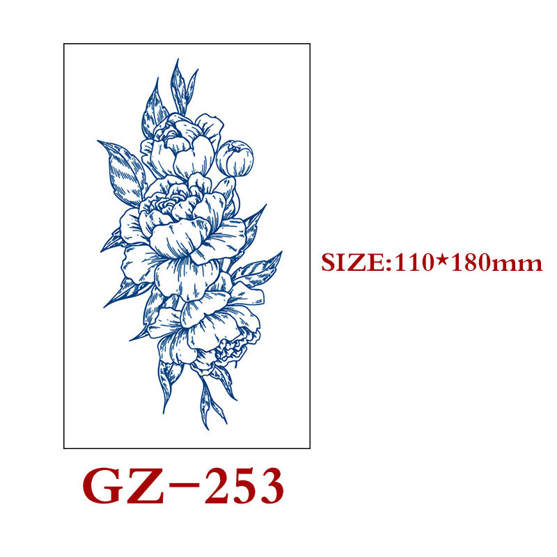 Waterproof Semi-Permanent Tattoo Stickers for Body Art - Assorted Styles