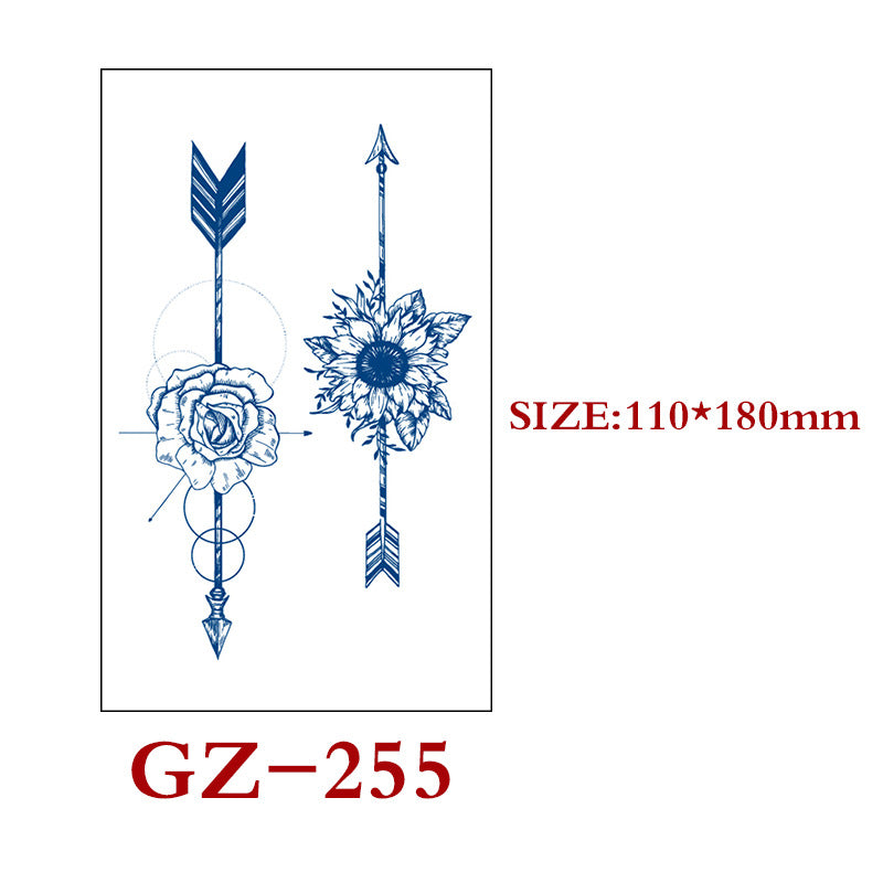 Waterproof Semi-Permanent Tattoo Stickers for Body Art - Assorted Styles