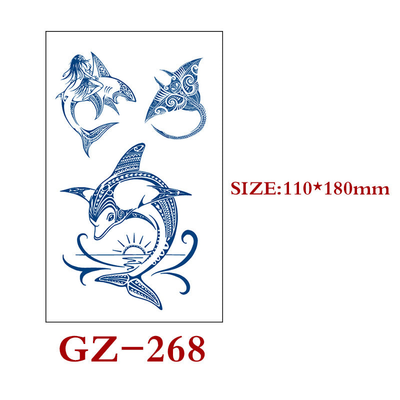Waterproof Semi-Permanent Tattoo Stickers for Body Art - Assorted Styles