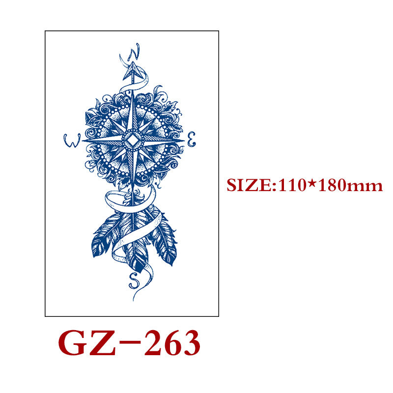 Waterproof Semi-Permanent Tattoo Stickers for Body Art - Assorted Styles