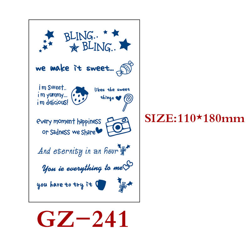 Waterproof Semi-Permanent Tattoo Stickers for Body Art - Assorted Styles