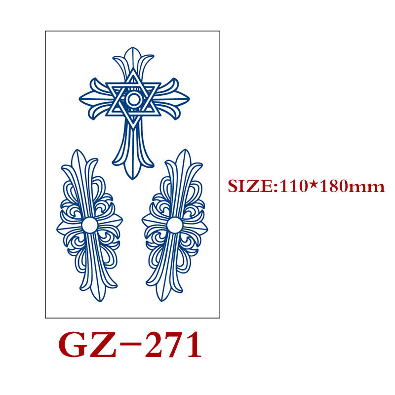 Waterproof Semi-Permanent Tattoo Stickers for Body Art - Assorted Styles