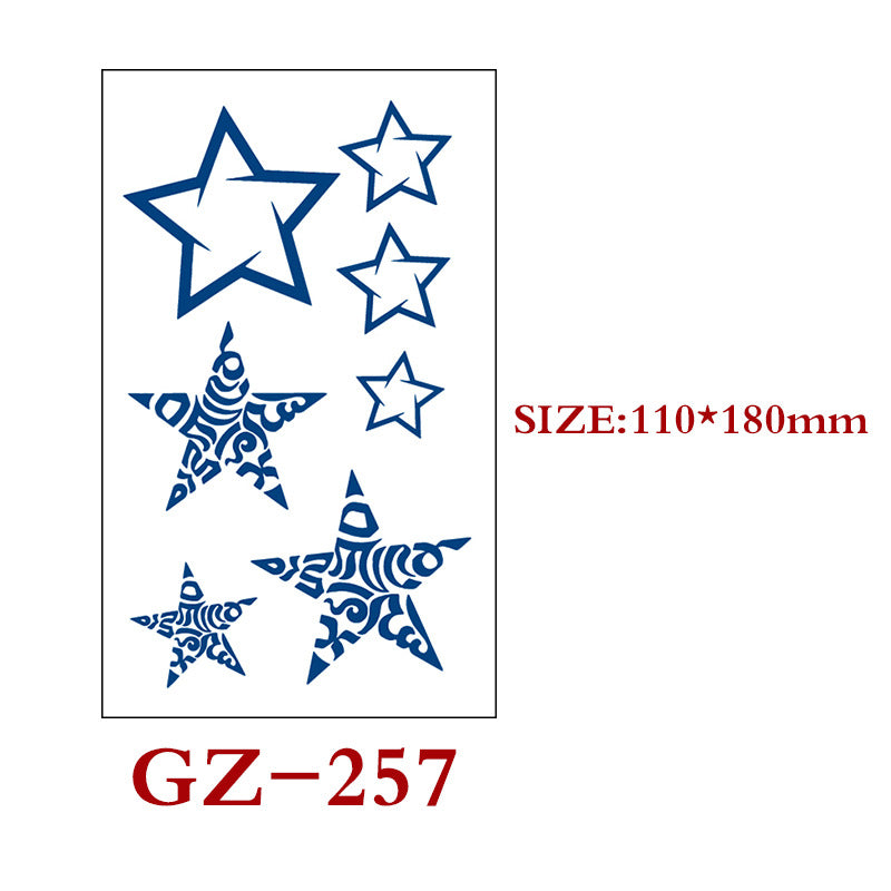 Waterproof Semi-Permanent Tattoo Stickers for Body Art - Assorted Styles