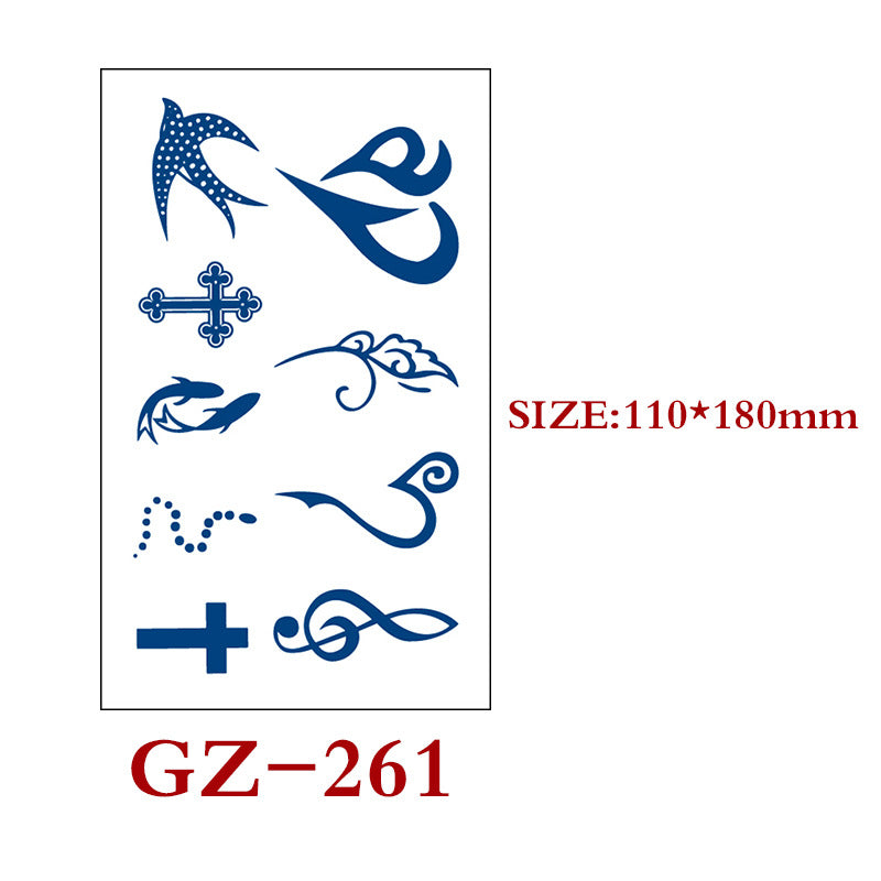 Waterproof Semi-Permanent Tattoo Stickers for Body Art - Assorted Styles