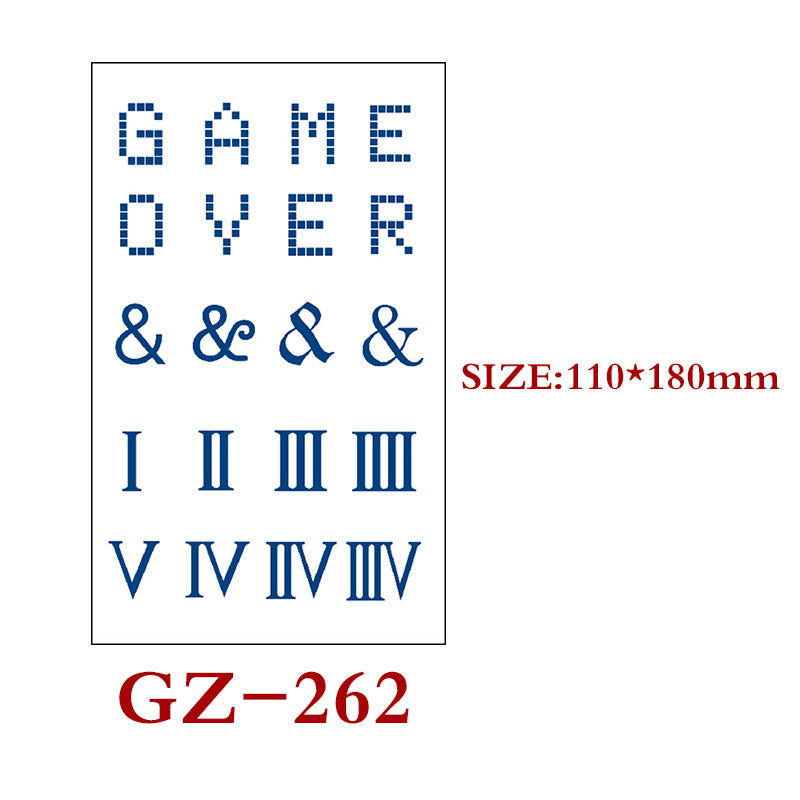 Waterproof Semi-Permanent Tattoo Stickers for Body Art - Assorted Styles