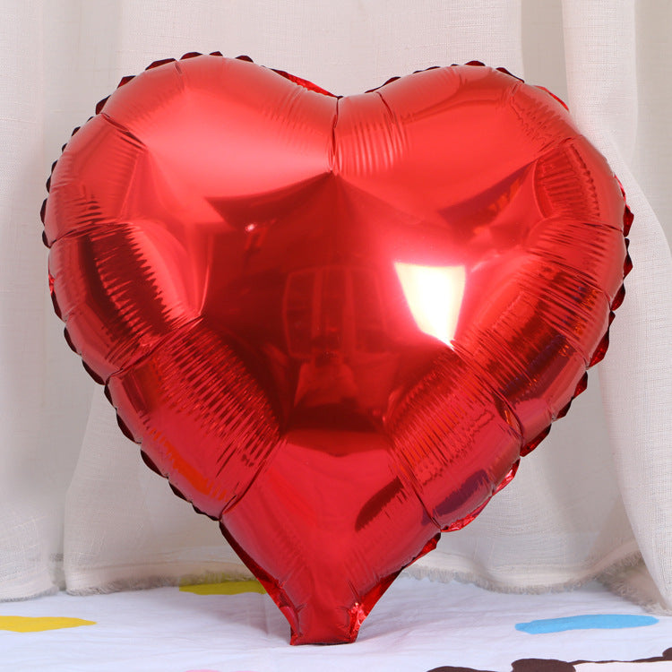18-Inch Heart-Shaped Aluminum Film Balloon Christmas Holiday Decor