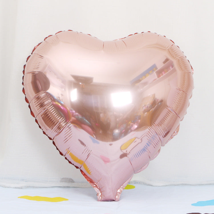 18-Inch Heart-Shaped Aluminum Film Balloon Christmas Holiday Decor
