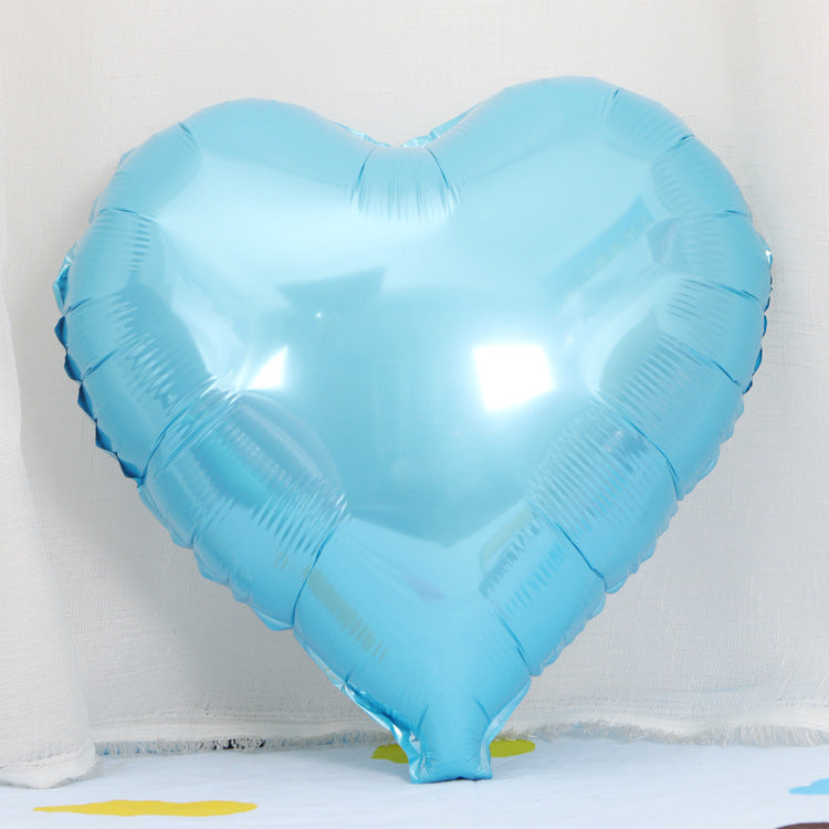 18-Inch Heart-Shaped Aluminum Film Balloon Christmas Holiday Decor