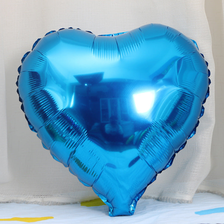 18-Inch Heart-Shaped Aluminum Film Balloon Christmas Holiday Decor