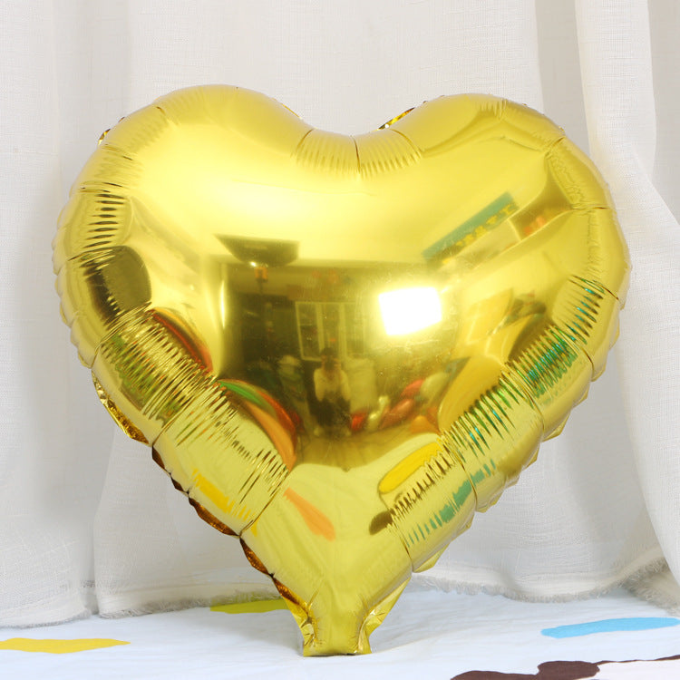18-Inch Heart-Shaped Aluminum Film Balloon Christmas Holiday Decor