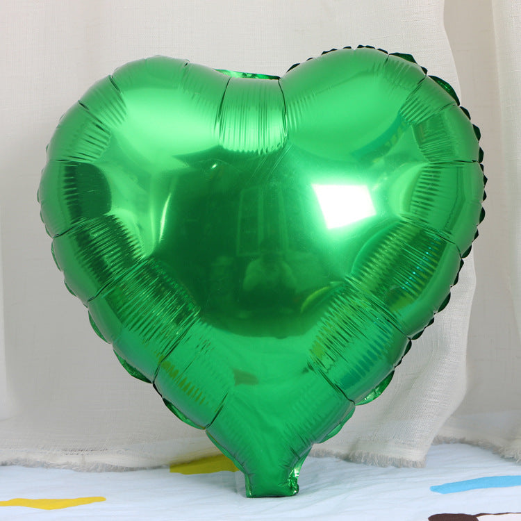 18-Inch Heart-Shaped Aluminum Film Balloon Christmas Holiday Decor