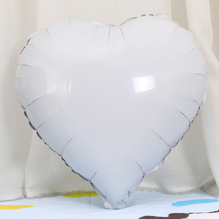 18-Inch Heart-Shaped Aluminum Film Balloon Christmas Holiday Decor