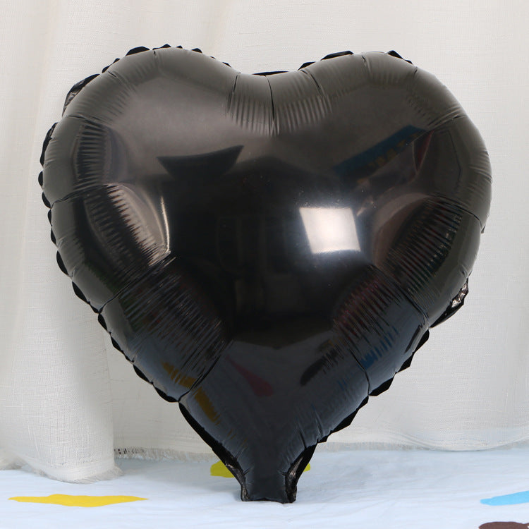 18-Inch Heart-Shaped Aluminum Film Balloon Christmas Holiday Decor