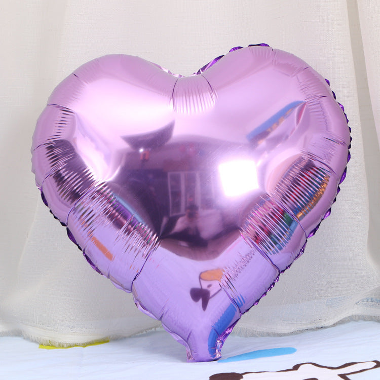 18-Inch Heart-Shaped Aluminum Film Balloon Christmas Holiday Decor