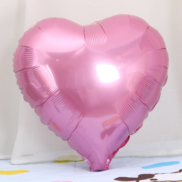 18-Inch Heart-Shaped Aluminum Film Balloon Christmas Holiday Decor