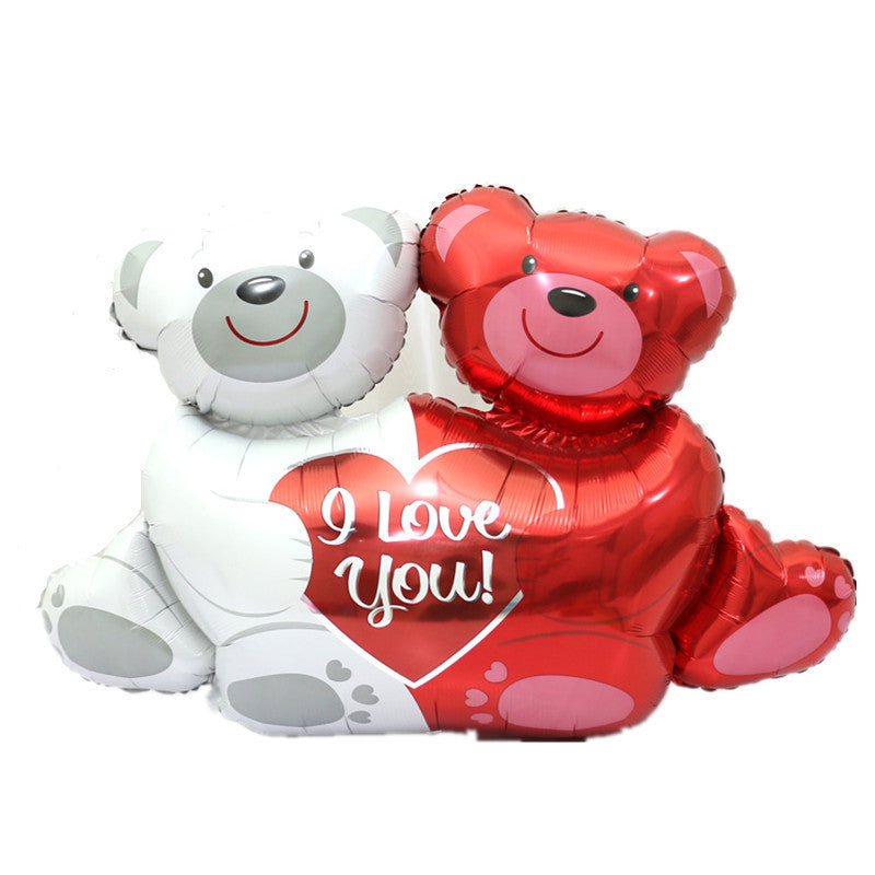 20 Inch Double Hugging Bear Aluminum Foil Balloon Wedding Decoration