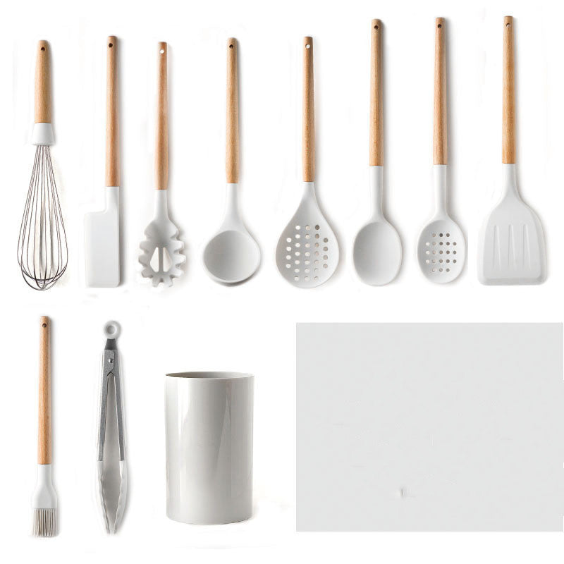 Silicone Non-Stick Cooking Spatula Kitchen Utensil Household Set