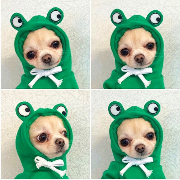 Cute Fruit Dog Hoodie for Small Dogs Winter Warm Fleece Pet Sweater