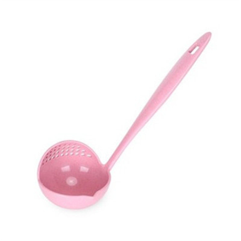 Creative Wheat Straw Two-in-One Kitchen Spoon - Eco-Friendly Utensil