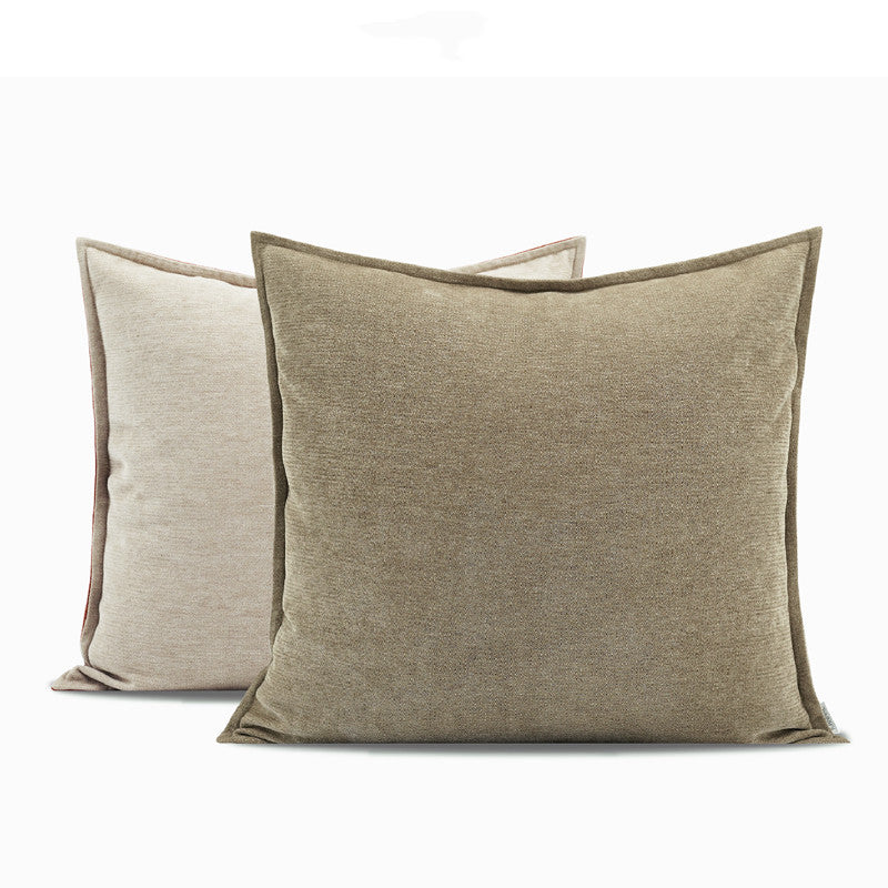 Contrasting Color Imitation Cashmere Cushion Cover - Modern Home Decor