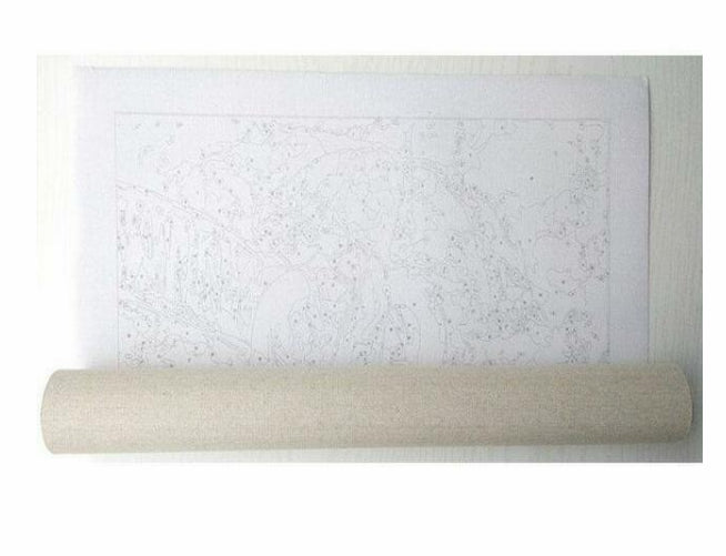 DIY Digital Oil Painting Kit - Customizable Canvas Sizes for Living Room & Bedroom