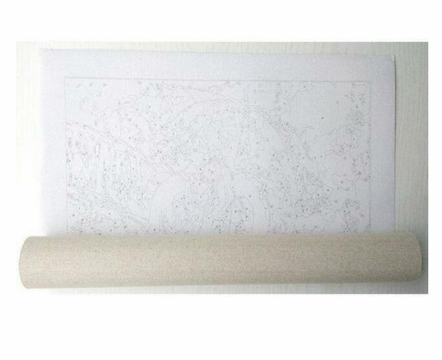 DIY Digital Oil Painting Kit - Customizable Canvas Sizes for Living Room & Bedroom