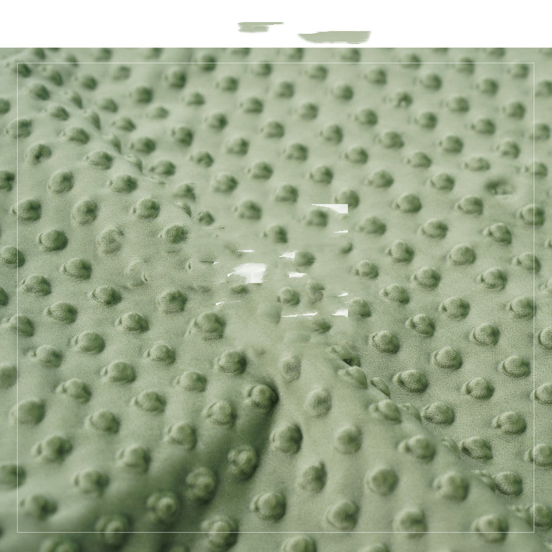 Green 3D Polka Dot Flannel Back Storage Bag - Home & Garden