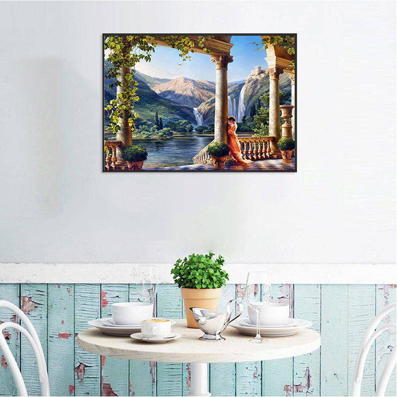 Roman Castle Theme Diamond Painting Kit - Square & Round Options