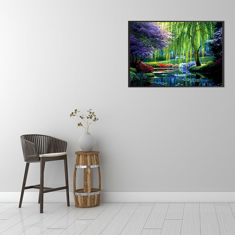 Diamond Painting Landscape Art Kit - Full Diamond Cross Stitch for Home Decor