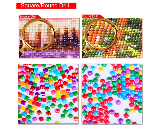 5D Diamond Embroidery Cross Stitch Kit Landscape Painting with Rhinestones