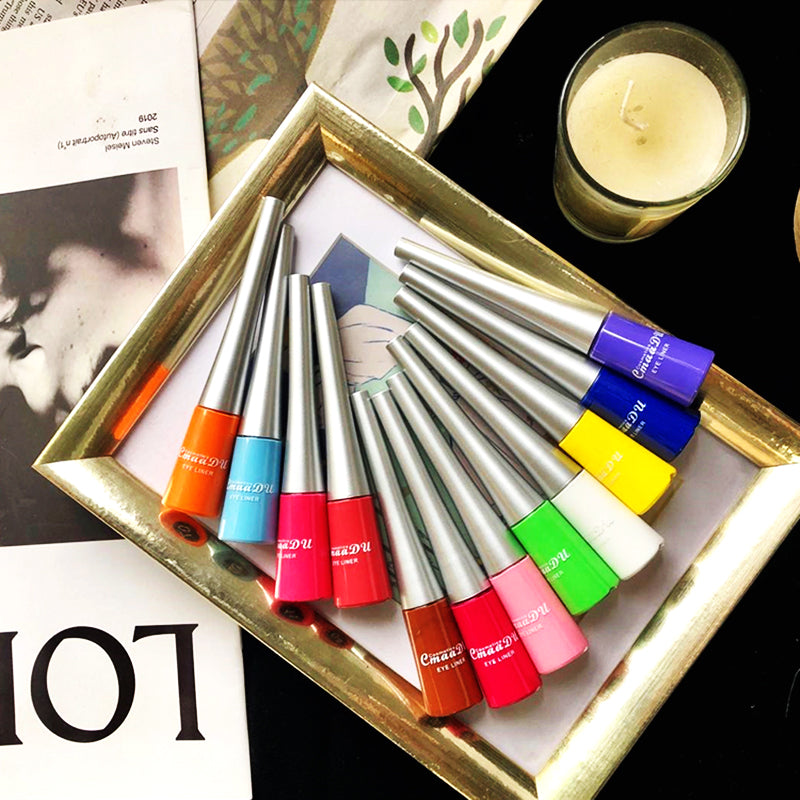 17 Color Liquid Eyeliner Set - Matte, Waterproof, Long-Lasting Eye Makeup