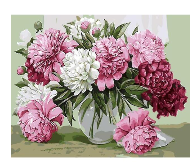Digital Painting Kit for Dahlias - Art & Craft Supplies for Home & Garden