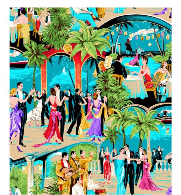 DIY Digital Painting Kit for Home & Garden - Tropical Dancing Artwork, 40x50cm