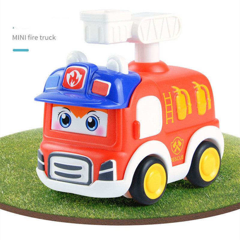 Children's Inertia Recoil Car - Press & Push Toy for Boys, Multiple Colors