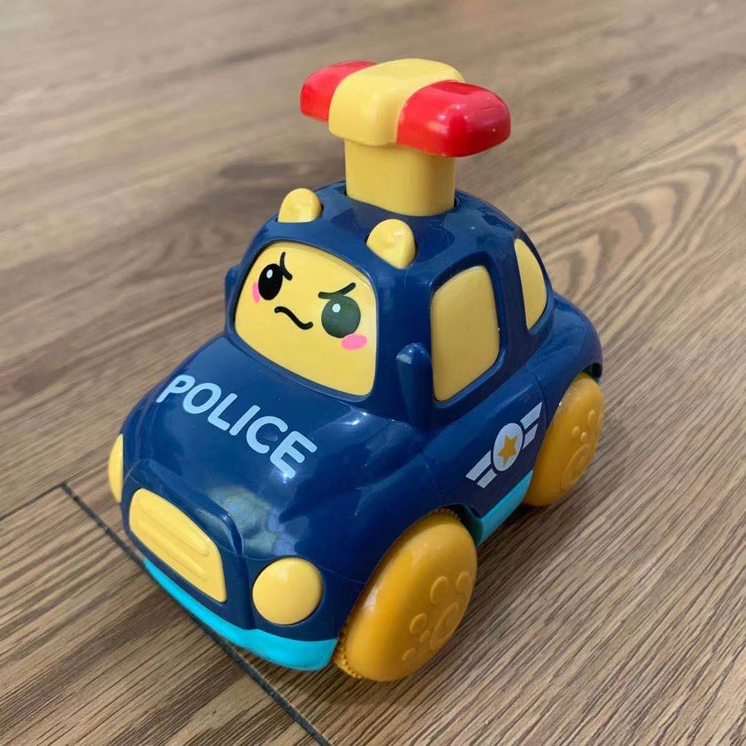 Children's Inertia Recoil Car - Press & Push Toy for Boys, Multiple Colors