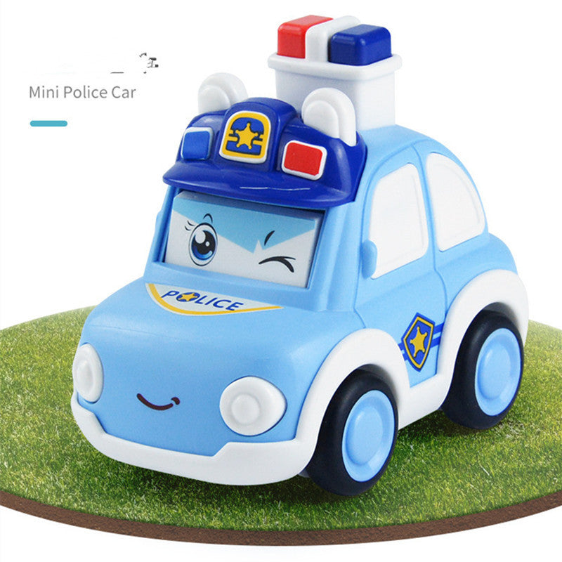Children's Inertia Recoil Car - Press & Push Toy for Boys, Multiple Colors