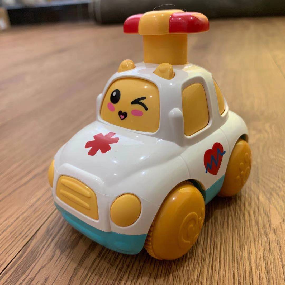 Children's Inertia Recoil Car - Press & Push Toy for Boys, Multiple Colors