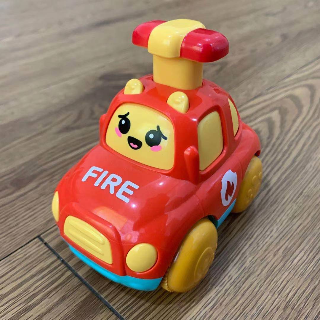 Children's Inertia Recoil Car - Press & Push Toy for Boys, Multiple Colors