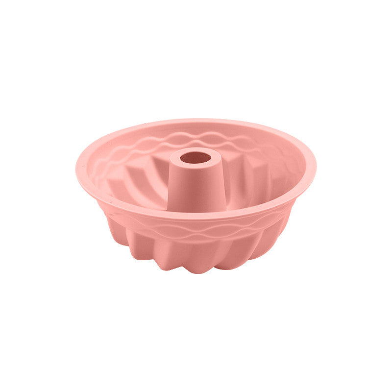6-8 Inch Silicone Savarin Cake Mold - Non-Stick Baking Pan for Pastries & Desserts