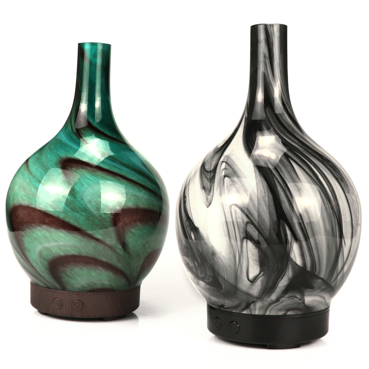 Colorful Ultrasonic Glass Aroma Diffuser for Home & Office Lighting