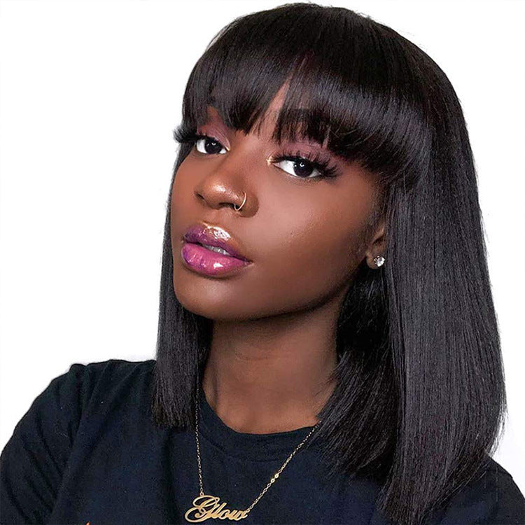 Human Hair Wigs for Black Women - Short & Medium Length, Natural Look