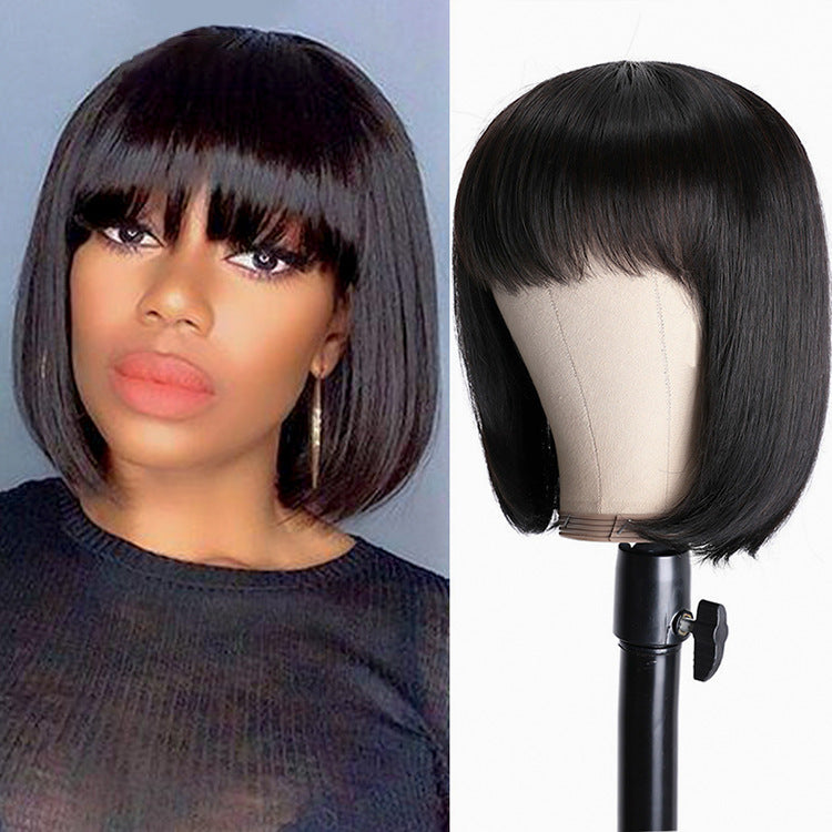 Human Hair Wigs for Black Women - Short & Medium Length, Natural Look