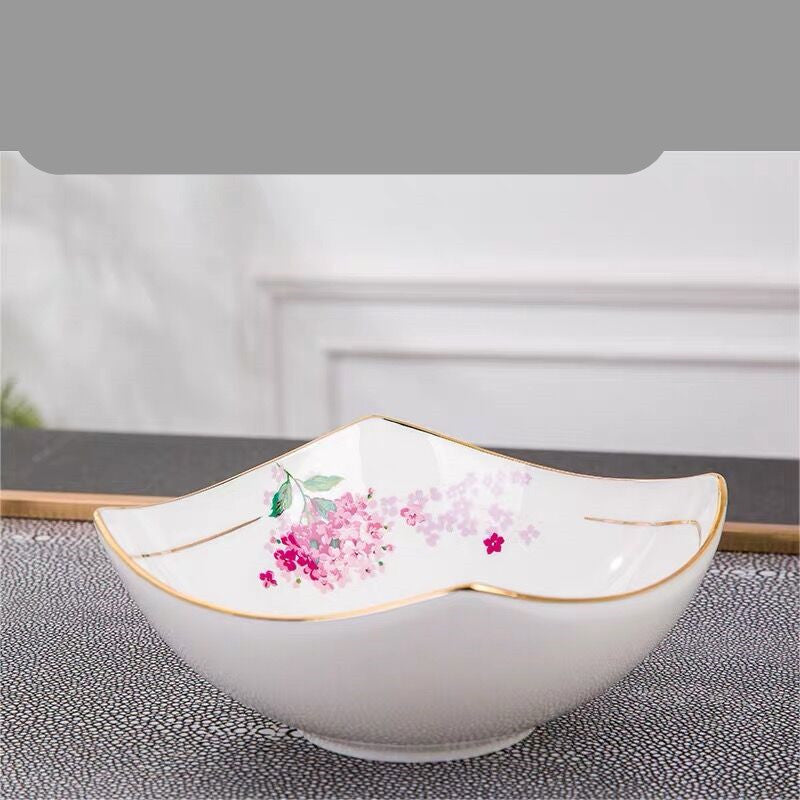 Nordic Style Ceramic Salad Bowl Set with Multiple Colors
