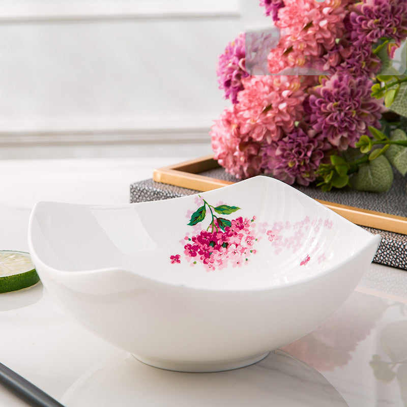 Nordic Style Ceramic Salad Bowl Set with Multiple Colors